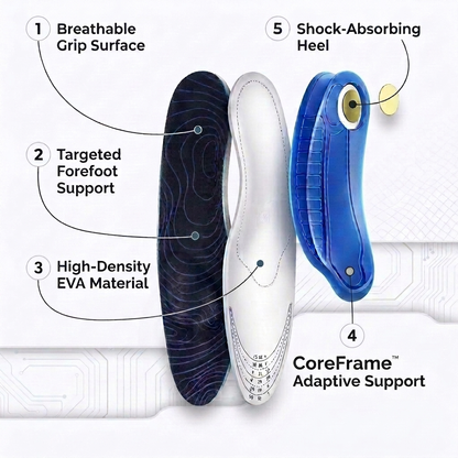 OrthoWalk Premium Orthopedic Insoles