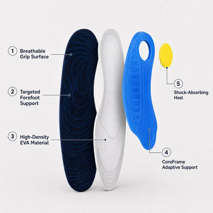 OrthoWalk Premium Orthopedic Insoles